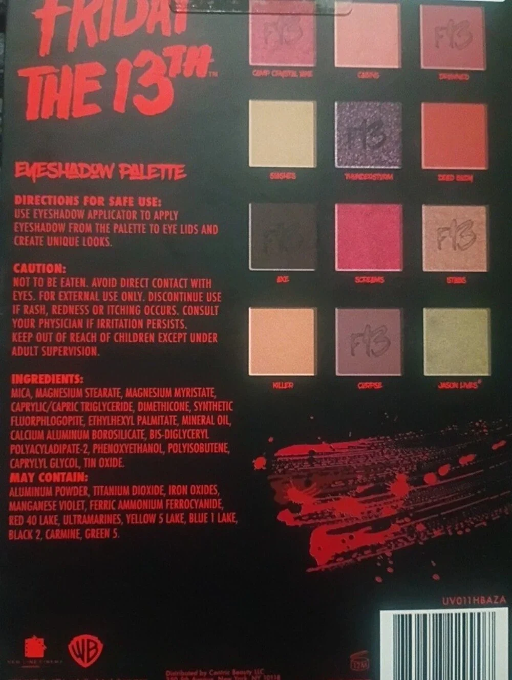 NEW Taste Beauty Friday The 13th Eyeshadow Palette
